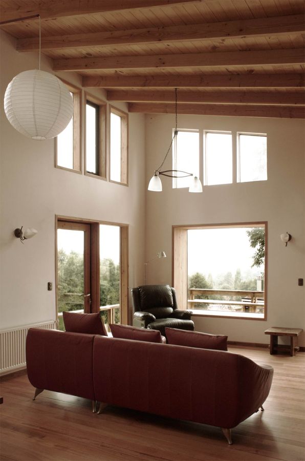 Casa en los Guindos, a small modern house in Chile. It has two bedrooms and a study in 1,399 sq ft. | www.facebook.com/SmallHouseBliss