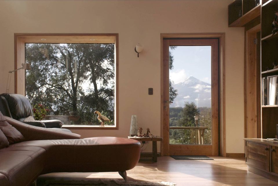 Casa en los Guindos, a small modern house in Chile. It has two bedrooms and a study in 1,399 sq ft. | www.facebook.com/SmallHouseBliss