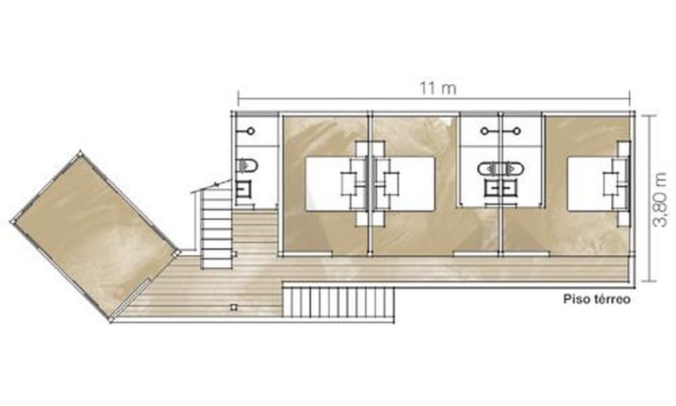 Casa da Praia do Félix, a small tropical beach house in Brazil. | www.facebook.com/SmallHouseBliss