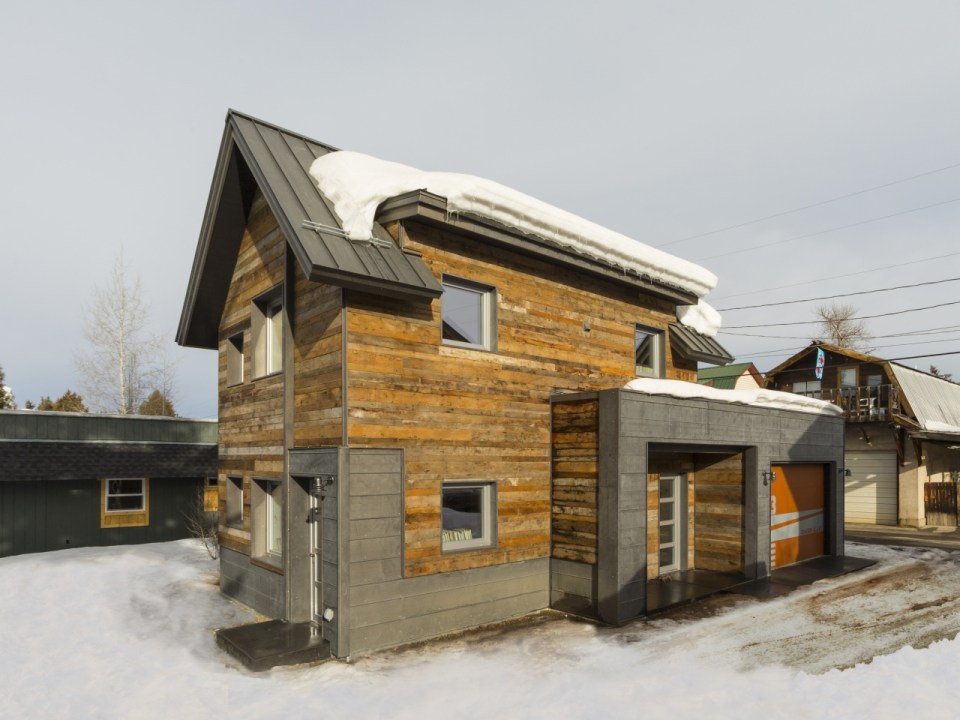 The Diagon Alley passive house combines modern design and a super-insulated building envelope. It has two bedrooms in 650 sq ft. | www.facebook.com/SmallHouseBliss