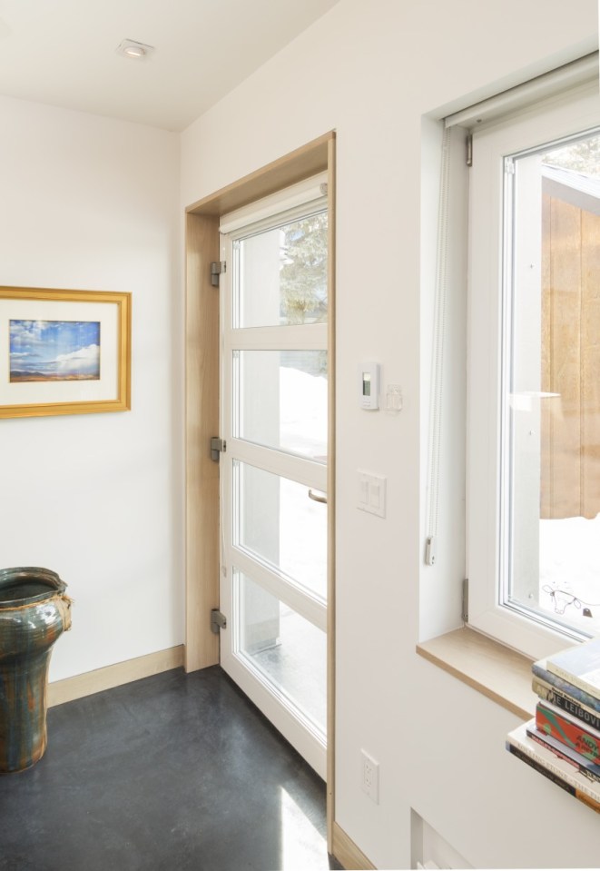 The Diagon Alley passive house combines modern design and a super-insulated building envelope. It has two bedrooms in 650 sq ft. | www.facebook.com/SmallHouseBliss