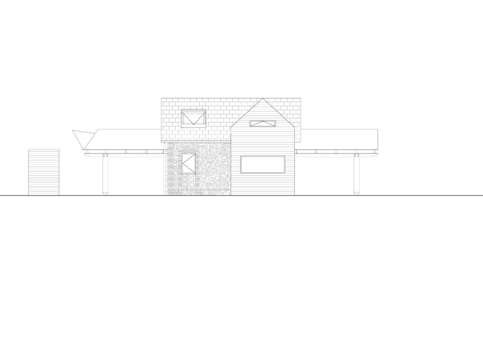 The remnants of a tiny stone cottage were restored and expanded with a small addition. It now has 334 sq ft downstairs and one bedroom up. | www.facebook.com/SmallHouseBliss