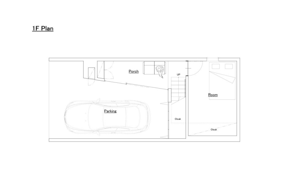With neighbors close by and no good views, this small house has few windows. Instead, a huge skylight floods the living space with daylight. The house has two bedrooms and a loft in 807 sq ft. | www.facebook.com/SmallHouseBliss