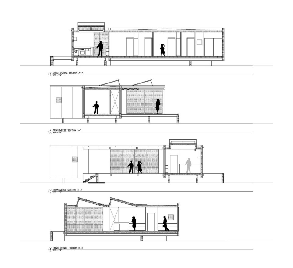 This prefab retreat in the Nevada desert has no air conditioning, using only passive strategies to keep cool. It has 3 bedrooms in 1,200 sq ft. | www.facebook.com/SmallHouseBliss