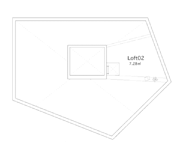 Floor plan of the House in Fukawa by Suppose Design Office