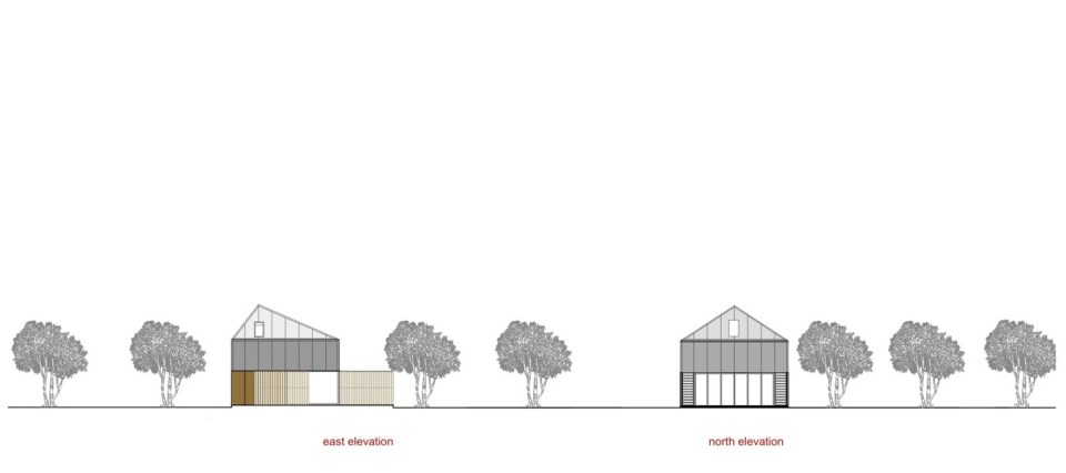 A musician's bachelor pad sits in the middle of an apple orchard. It has one bedroom and a study in 861 sq ft. | www.facebook.com/SmallHouseBliss