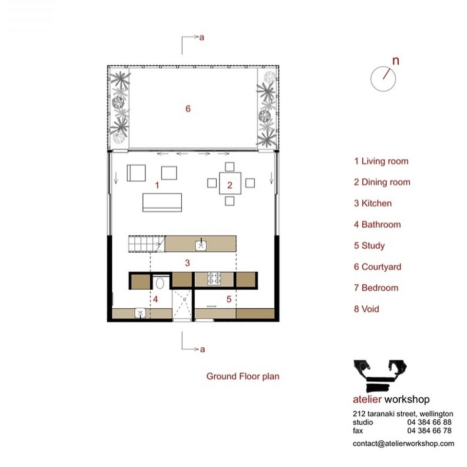 A musician's bachelor pad sits in the middle of an apple orchard. It has one bedroom and a study in 861 sq ft. | www.facebook.com/SmallHouseBliss