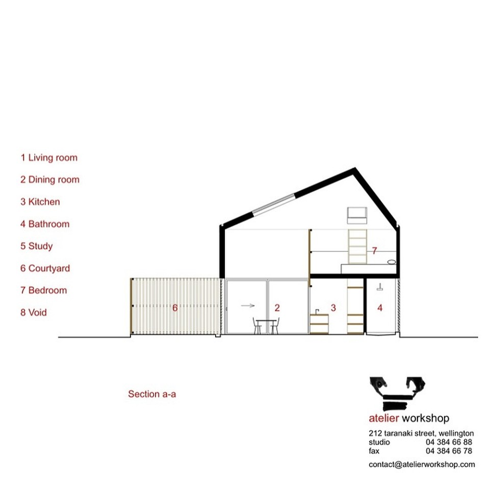 A musician's bachelor pad sits in the middle of an apple orchard. It has one bedroom and a study in 861 sq ft. | www.facebook.com/SmallHouseBliss