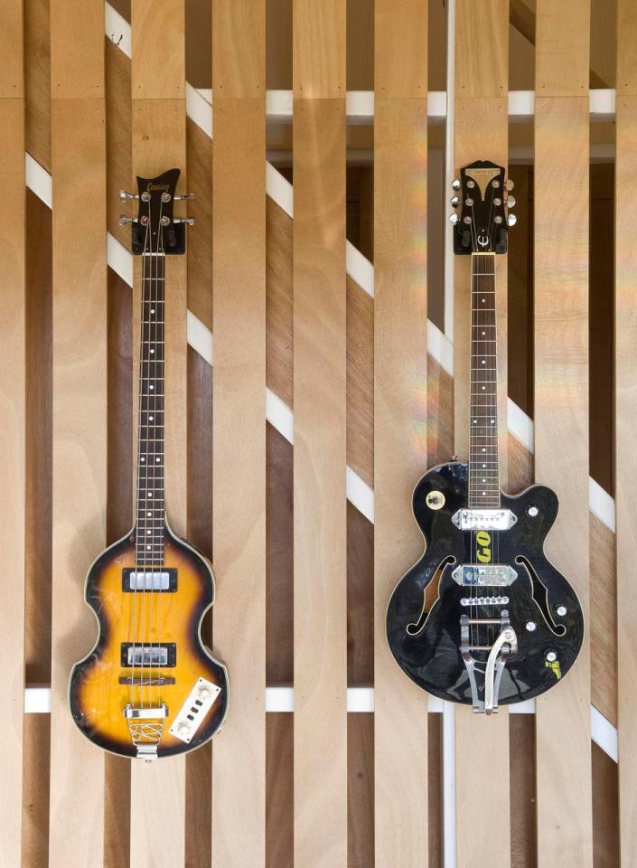 A musician's bachelor pad sits in the middle of an apple orchard. It has one bedroom and a study in 861 sq ft. | www.facebook.com/SmallHouseBliss