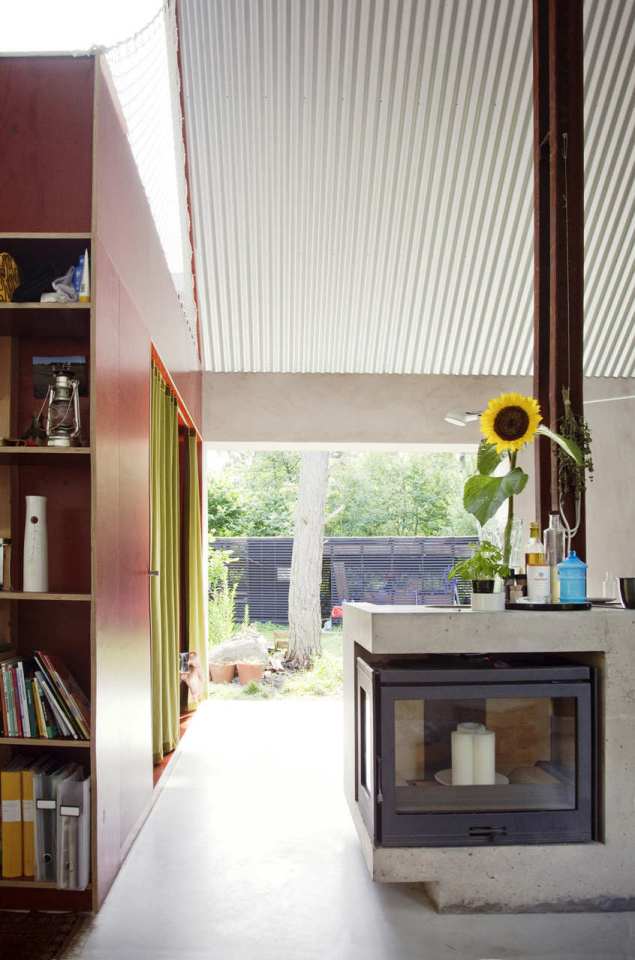 This small summer house in Sweden was inspired by local barns. It has an open interior with two sleeping spaces in 689 sq ft. Straightforward design and simple materials kept the cost down. | www.facebook.com/SmallHouseBliss