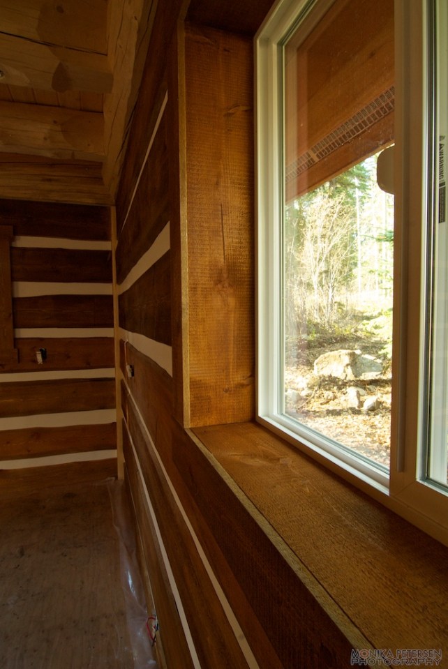 A small post and beam cabin in the woods of British Columbia. It has a 320 sq ft ground floor plus a loft. | www.facebook.com/SmallHouseBliss