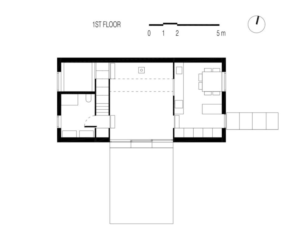 House G, a small house in Normandy with two bedrooms in 1,076 sq ft. | www.facebook.com/SmallHouseBliss