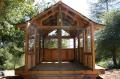 Tea house cabin in the woods by Molecule Tiny Homes