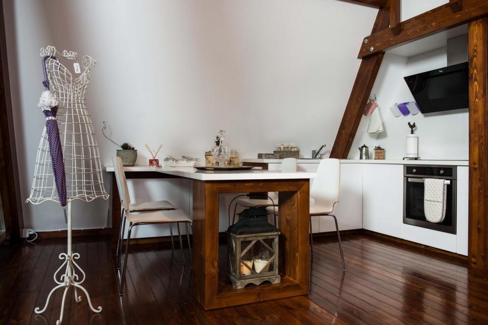 The Soleta zeroEnergy One, an eco-friendly modular house with an unusual gambrel roof design. It has 614 sq ft with a lofted bedroom. | www.facebook.com/SmallHouseBliss