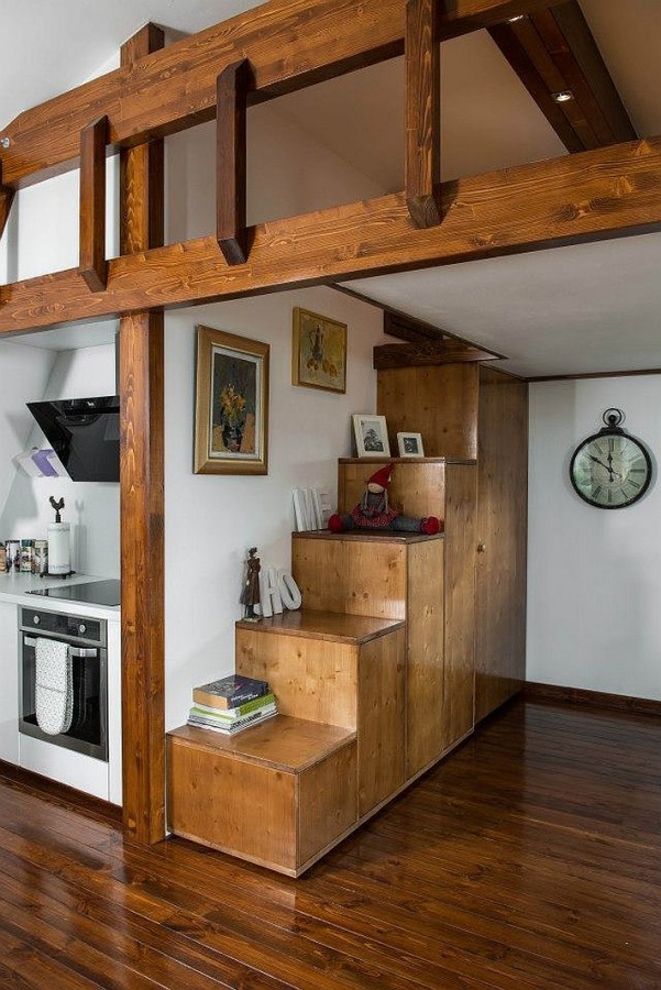 The Soleta zeroEnergy One, an eco-friendly modular house with an unusual gambrel roof design. It has 614 sq ft with a lofted bedroom. | www.facebook.com/SmallHouseBliss