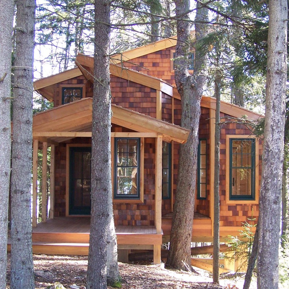 This 350 sq ft "treehouse" is used as a playhouse and family hangout space. | www.facebook.com/SmallHouseBliss
