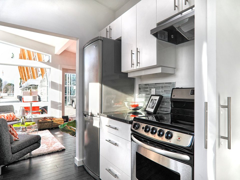 Studio37, a modern prefab cottage designed to be wheelchair accessible. It has one bedroom in 400 sq ft. | www.facebook.com/SmallHouseBliss