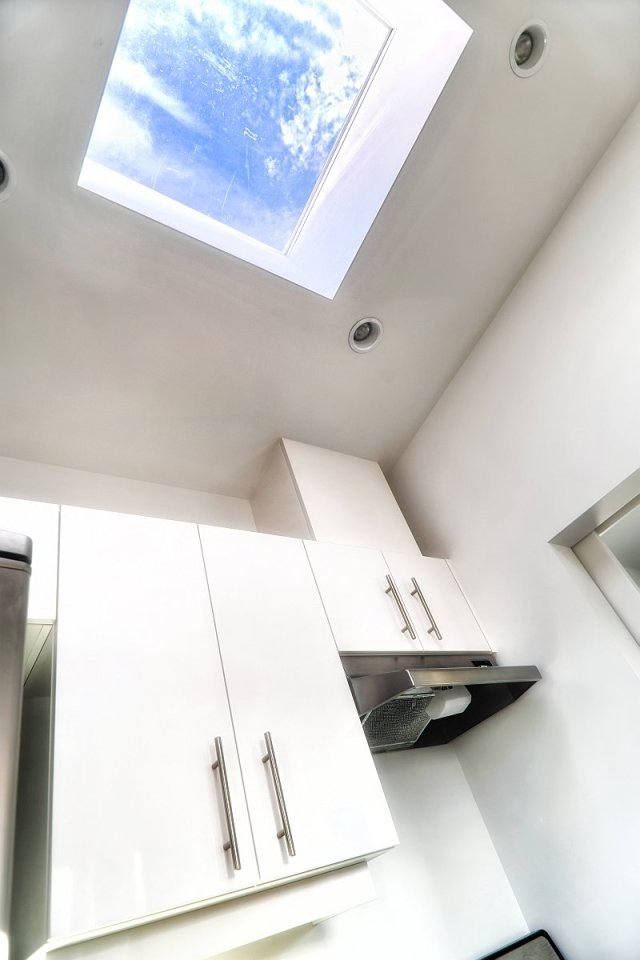 Studio37, a modern prefab cottage designed to be wheelchair accessible. It has one bedroom in 400 sq ft. | www.facebook.com/SmallHouseBliss