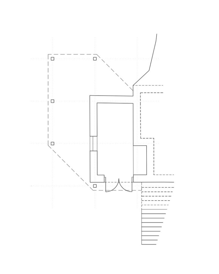 A hexagon-shaped plan was chosen to maximize views and daylight in this small house that has 2 bedrooms in 1,012 sq ft. | www.facebook.com/SmallHouseBliss
