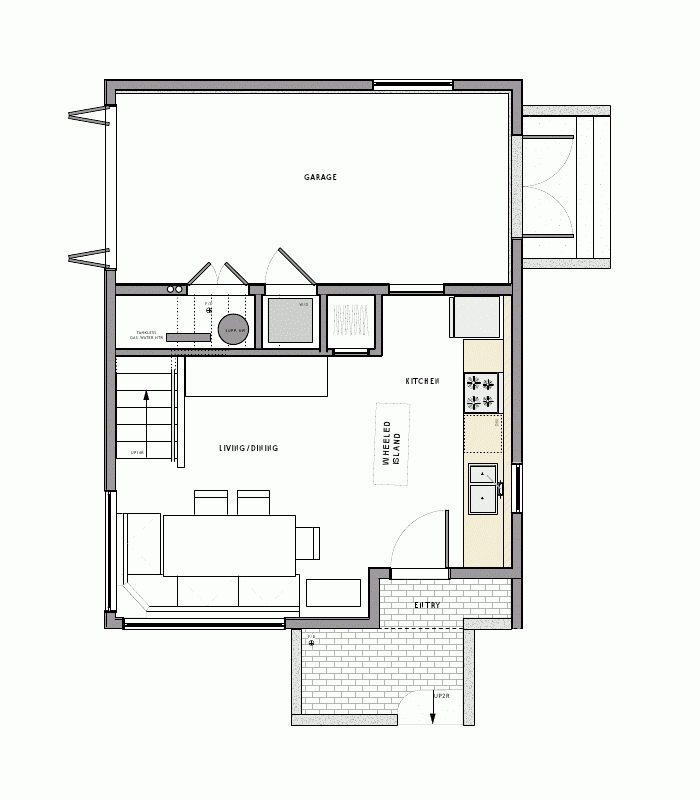 Scott and Tania's 485 sq ft laneway house by Architrix Design Studio | www.facebook.com/SmallHouseBliss
