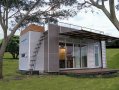 The Casa Cúbica vacation home, built from a 20' shipping container, sleeps up to four. | www.facebook.com/SmallHouseBliss