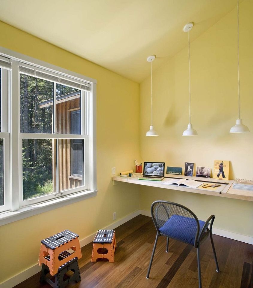 A woodsy cottage by architect Cathy Schwabe with 2 bedrooms in 840 sq ft | www.facebook.com/SmallHouseBliss