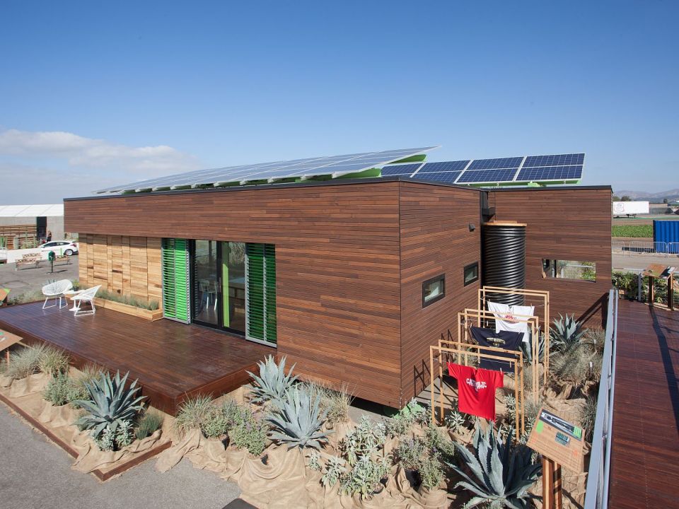 Harvest House, a 760 sq ft 1 bedroom wheelchair friendly house entered in Solar Decathlon 2013 | www.facebook.com/SmallHouseBliss