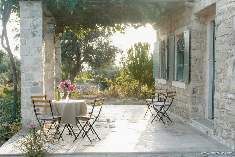 This cozy stone cottage in the Turkish countryside has one bedroom in roughly 650 sq ft. | www.facebook.com/SmallHouseBliss