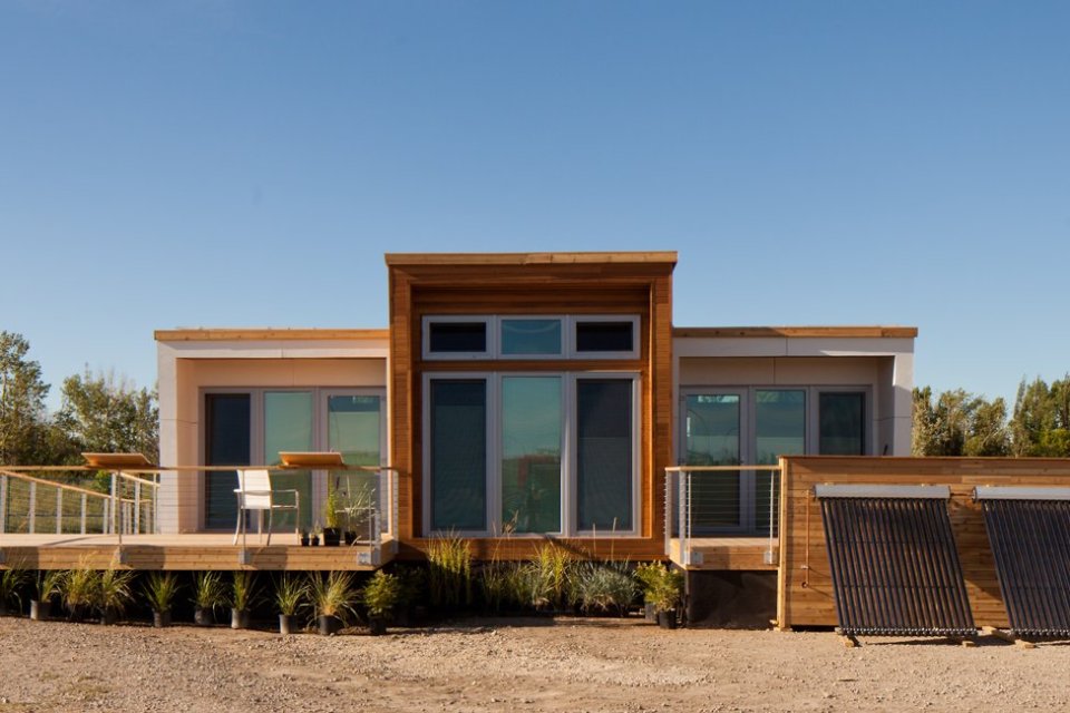 Solar Decathlon 2013 competitor Borealis was designed for housemates, with two private suites sharing a kitchen and bath. | www.facebook.com/SmallHouseBliss