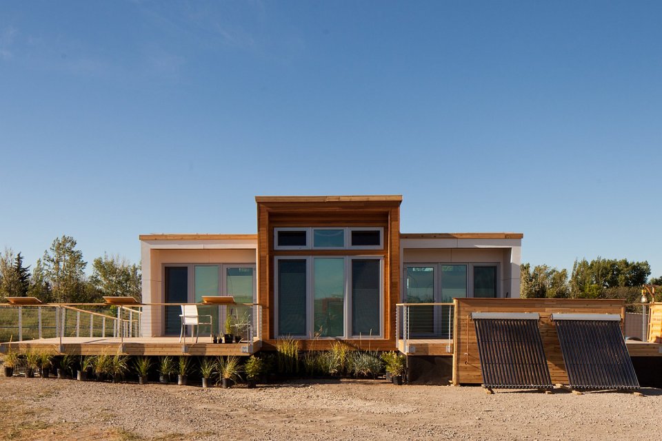 Solar Decathlon 2013 competitor Borealis was designed for housemates, with two private suites sharing a kitchen and bath. | www.facebook.com/SmallHouseBliss