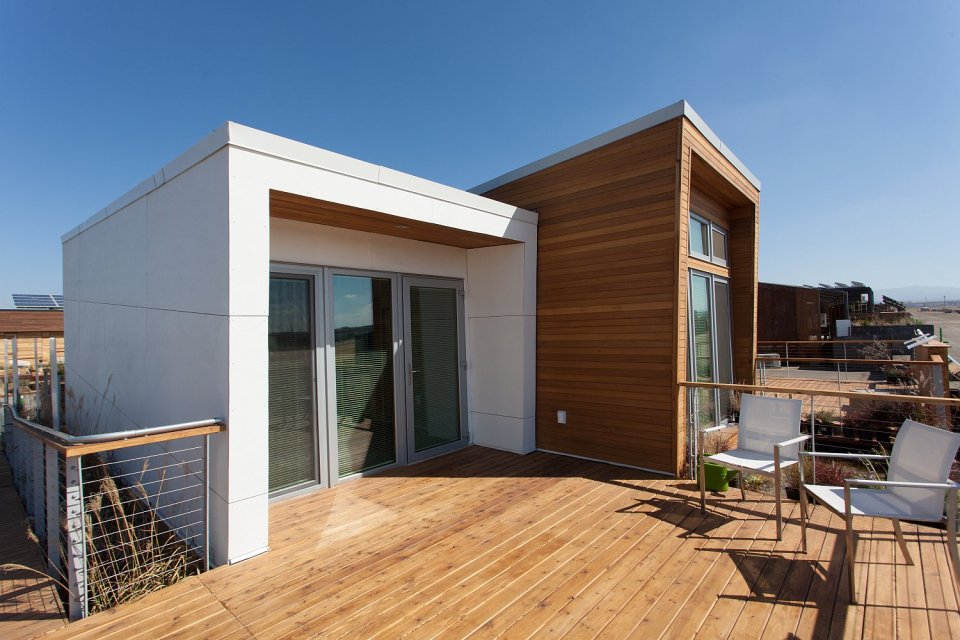 Solar Decathlon 2013 competitor Borealis was designed for housemates, with two private suites sharing a kitchen and bath. | www.facebook.com/SmallHouseBliss