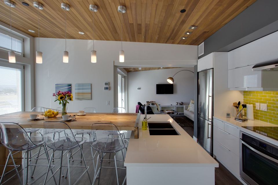 Solar Decathlon 2013 competitor Borealis was designed for housemates, with two private suites sharing a kitchen and bath. | www.facebook.com/SmallHouseBliss