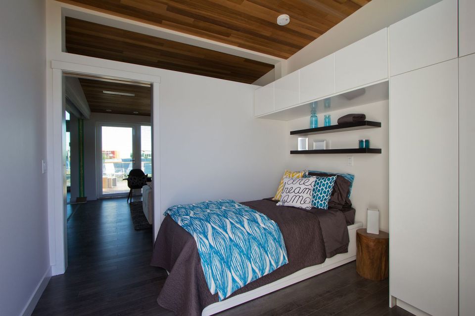 Solar Decathlon 2013 competitor Borealis was designed for housemates, with two private suites sharing a kitchen and bath. | www.facebook.com/SmallHouseBliss