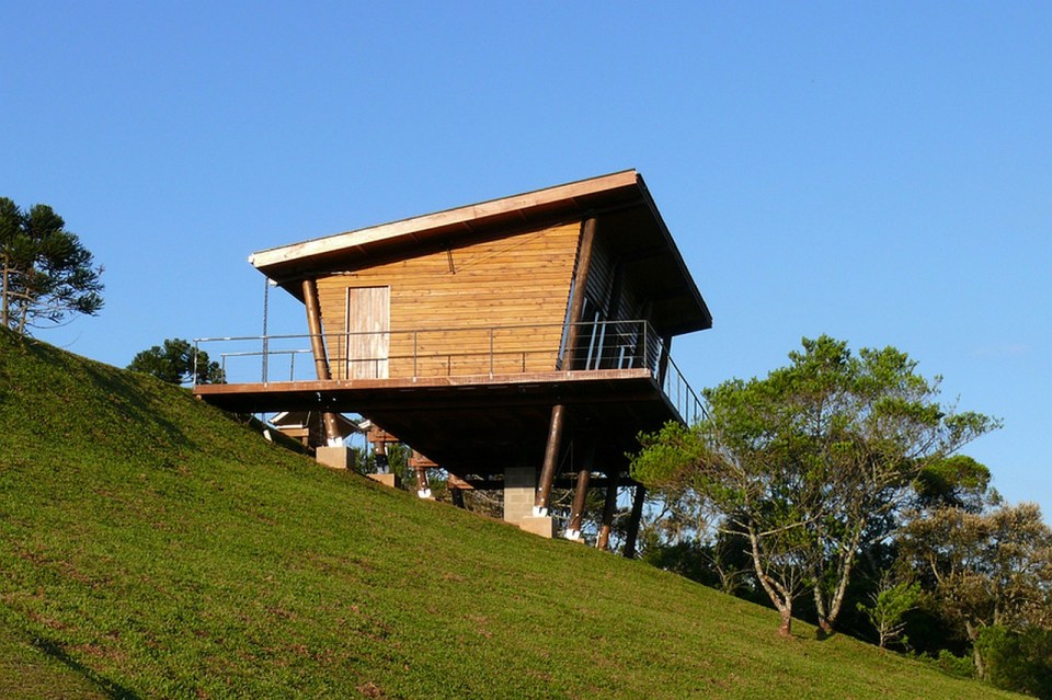 A small wooden house in the mountains of southeastern Brazil with 1 bedroom in 538 sq ft | www.facebook.com/SmallHouseBliss