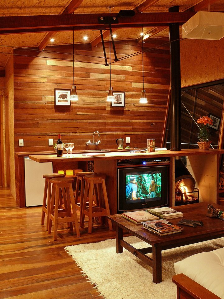 A small wooden house in the mountains of southeastern Brazil with 1 bedroom in 538 sq ft | www.facebook.com/SmallHouseBliss
