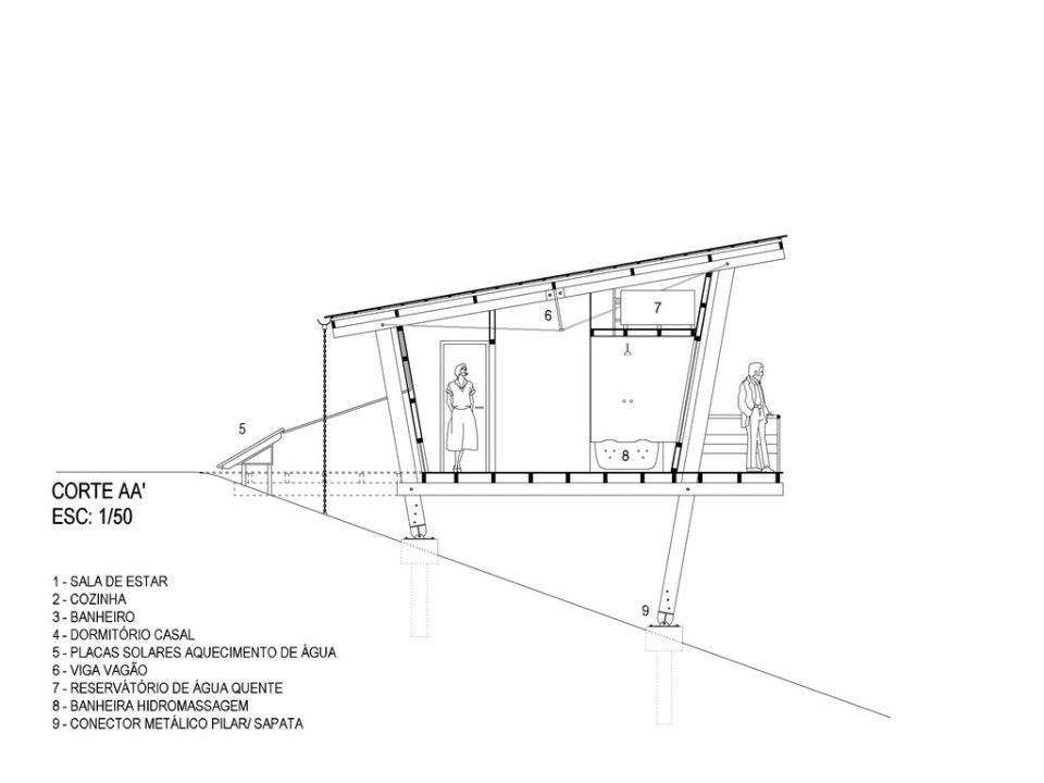 A small wooden house in the mountains of southeastern Brazil with 1 bedroom in 538 sq ft | www.facebook.com/SmallHouseBliss