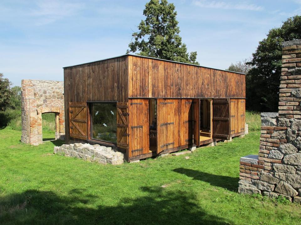 This simple rustic retreat in the Czech countryside was built inexpensively from recycled materials. | www.facebook.com/SmallHouseBliss