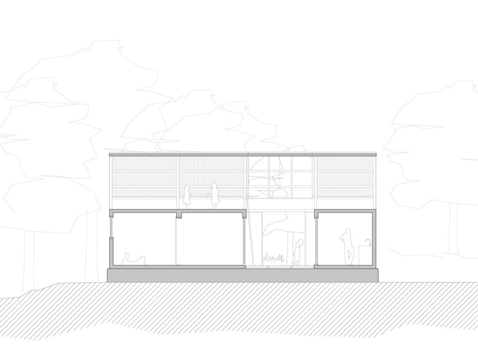 This low-cost shipping container house is covered by a tent-like polycarbonate structure to create semi-outdoor spaces between and around the containers. | www.facebook.com/SmallHouseBliss