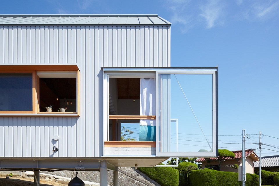 This small house offers a harmonious living space for a family displaced by the 2011 earthquake in Japan. It has 2 bedrooms and loft space in 1,281 sq ft. | www.facebook.com/SmallHouseBliss