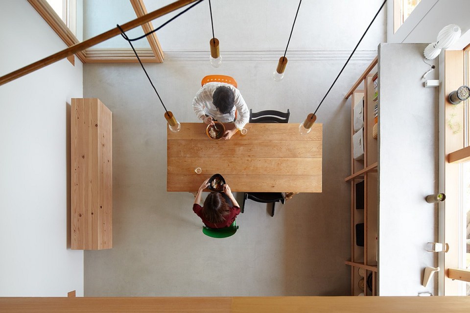 This small house offers a harmonious living space for a family displaced by the 2011 earthquake in Japan. It has 2 bedrooms and loft space in 1,281 sq ft. | www.facebook.com/SmallHouseBliss