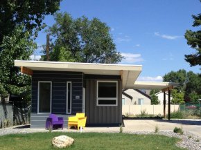 Sarah House, an affordable green container home with 1 bedroom in 672 sq ft. | www.facebook.com/SmallHouseBliss
