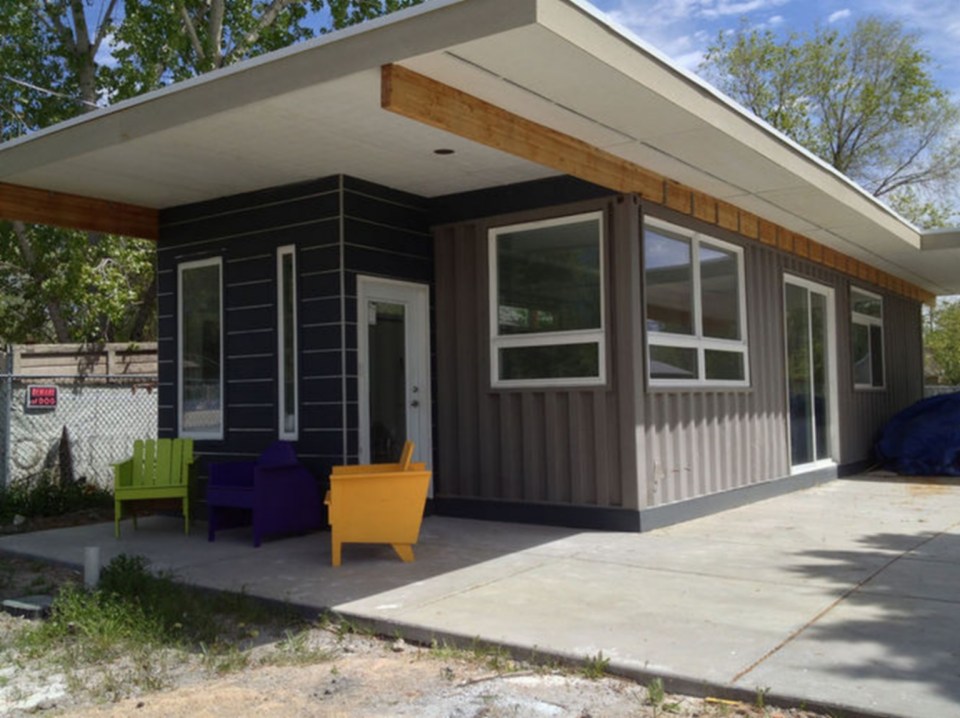 Sarah House, an affordable green container home with 1 bedroom in 672 sq ft. | www.facebook.com/SmallHouseBliss