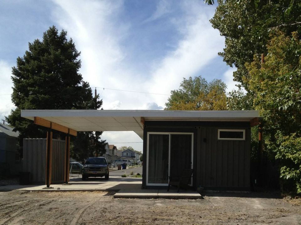 Sarah House, an affordable green container home with 1 bedroom in 672 sq ft. | www.facebook.com/SmallHouseBliss