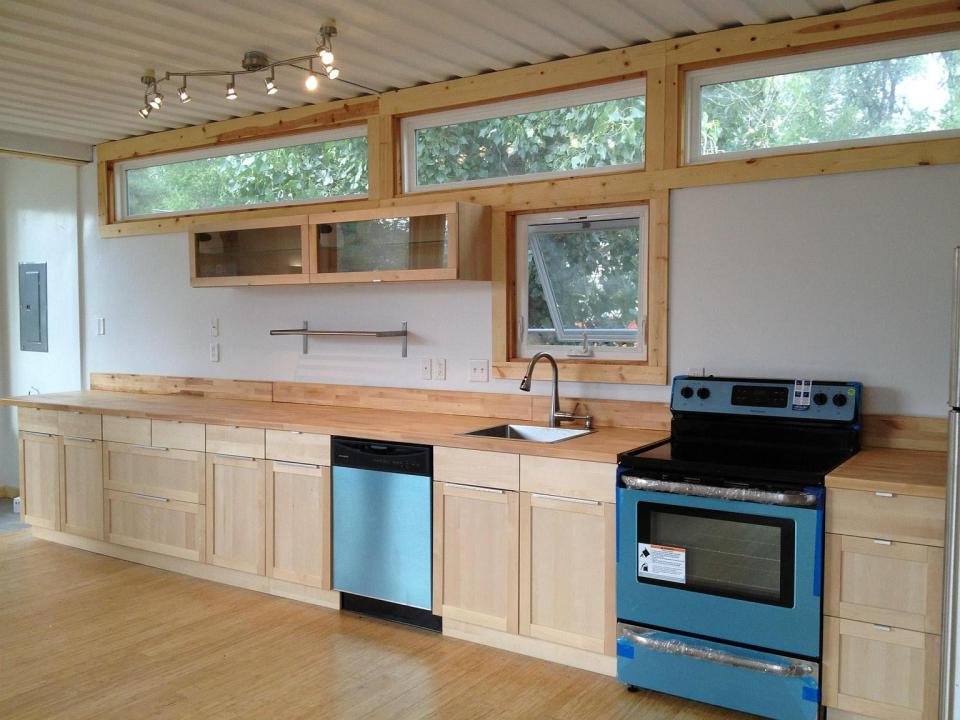 Sarah House, an affordable green container home with 1 bedroom in 672 sq ft. | www.facebook.com/SmallHouseBliss