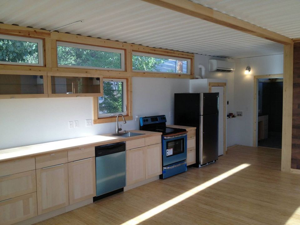 Sarah House, an affordable green container home with 1 bedroom in 672 sq ft. | www.facebook.com/SmallHouseBliss