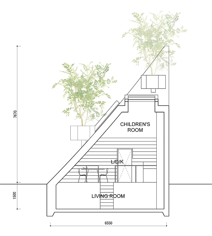 This sculptural swoosh of a house was architect Sou Fujimoto's solution to a tight urban site hemmed in by apartment buildings. | www.facebook.com/SmallHouseBliss