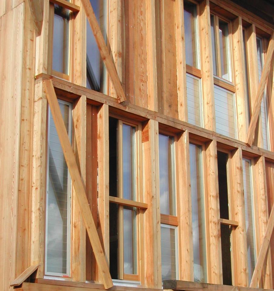 The small tower house with 3 bedrooms in 839 sq ft combines a rustic look with leading edge energy efficiency. | www.facebook.com/SmallHouseBliss