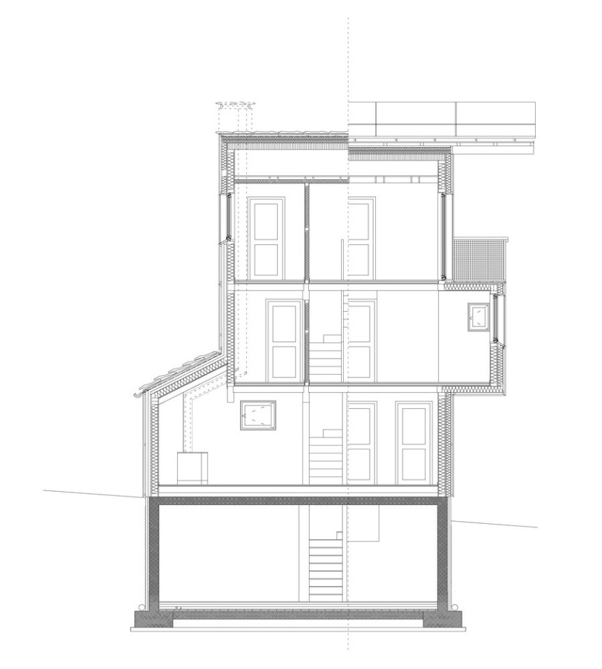 The small tower house with 3 bedrooms in 839 sq ft combines a rustic look with leading edge energy efficiency. | www.facebook.com/SmallHouseBliss