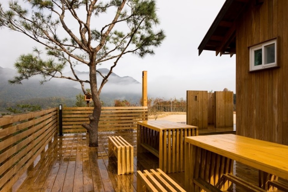 This "small and simple house" for a retired couple has about 500 sq ft of inside living space plus a large porch. | www.facebook.com/SmallHouseBliss