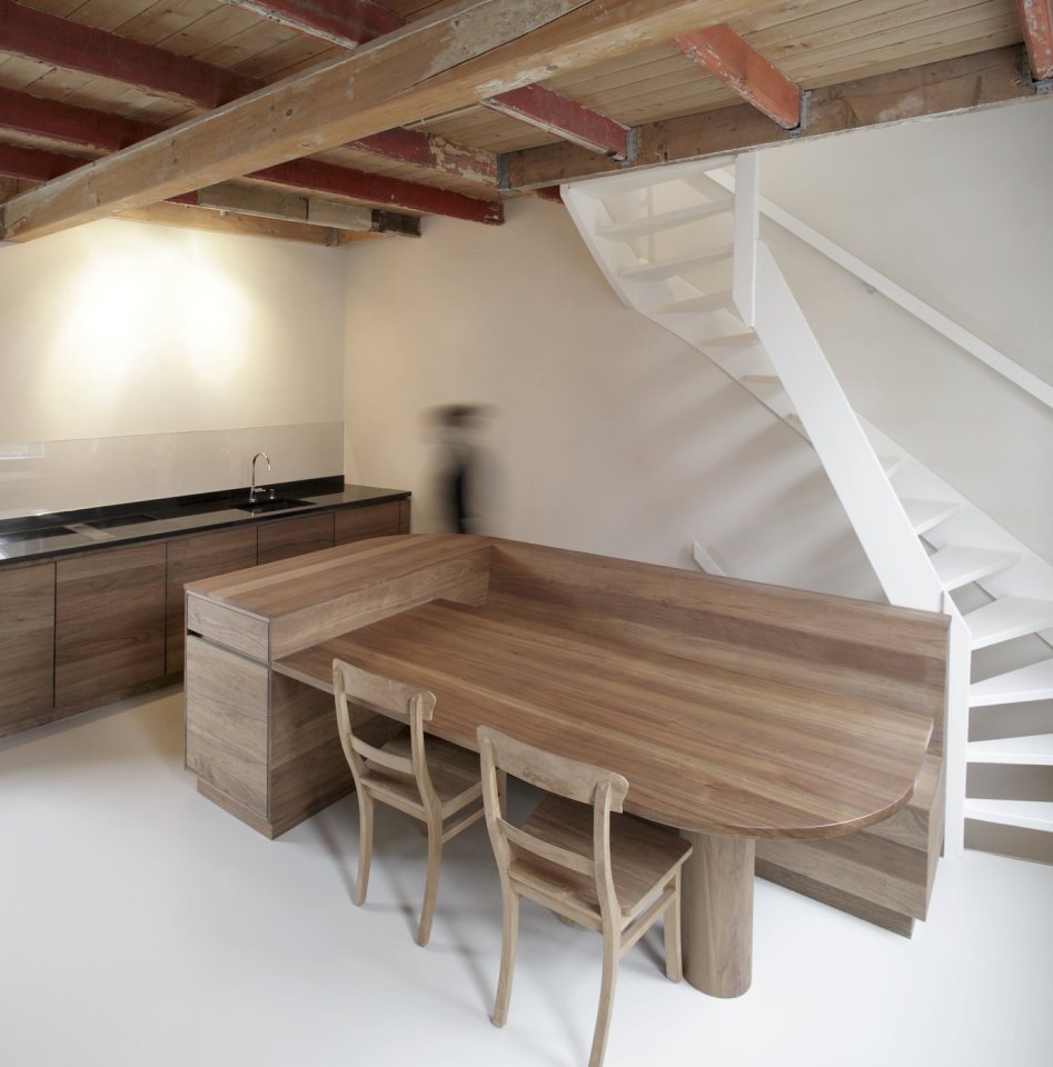 A 17th century townhouse in the Netherlands renovated to create a more open and functional layout, with 1 bedroom in 807 sq ft. | www.facebook.com/SmallHouseBliss